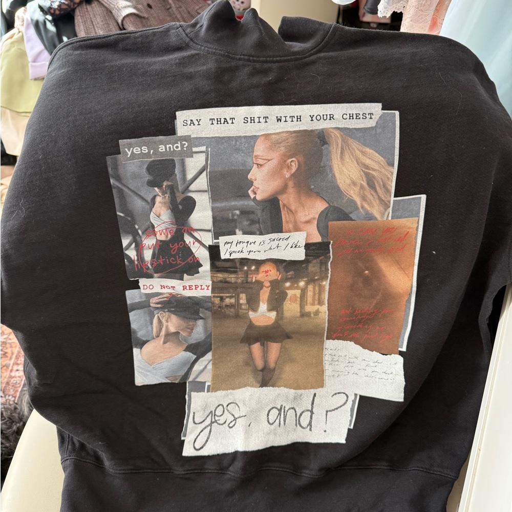 Arian grande tour mock neck sweatshirt